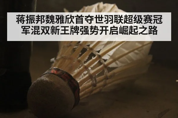 蒋振邦魏雅欣首夺世羽联超级赛冠军混双新王牌强势开启崛起之路